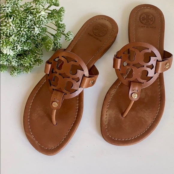 Tory Burch Miller Sandals in Vintage Vachetta-Sz 7 - Picture 2 of 8